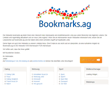Tablet Screenshot of bookmarks.ag