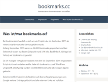 Tablet Screenshot of bookmarks.cc